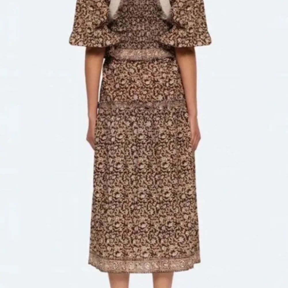 NWT SEA Irina Dress Beautiful Lace Pleating Size Small $425! - Picture 4 of 13